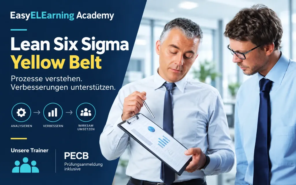 PECB certified Lean Six Sigma Yellow Belt Selbststudium inkl. 4 h Vorbereitung